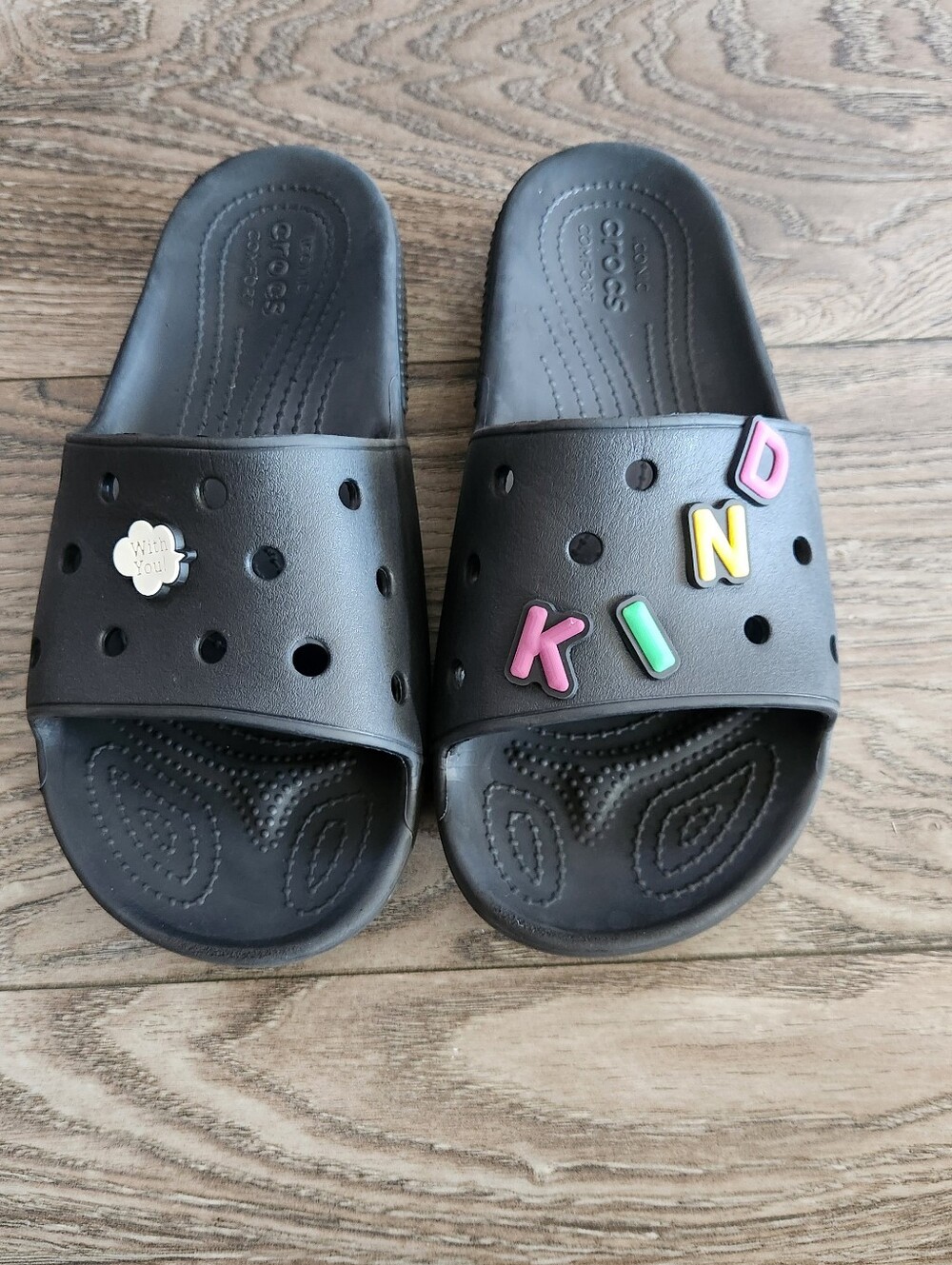 CROCS Black Unisex Slip-On Sandals Womens Size 10 Mens Size 8